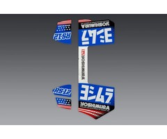 Yoshimura RS-12 Aufkleber Kit blau