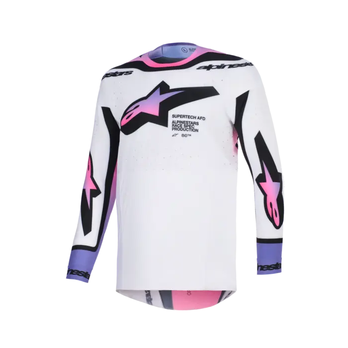 Alpinestars 2026 Supertech AFD Vista Trikot weiß lila