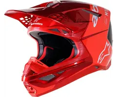 Alpinestars SM10 Supertech Motocross Helm Flood ECE rot Fluo