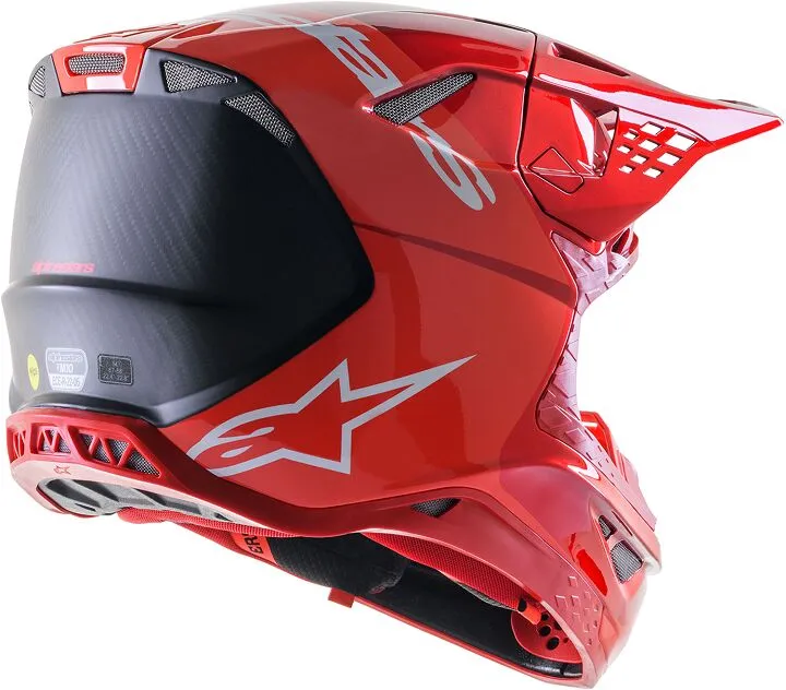 Alpinestars SM10 Supertech Motocross Helm Flood ECE rot Fluo