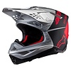 Alpinestars SM10 Supertech Motocross Helm Flood ECE silber schwarz