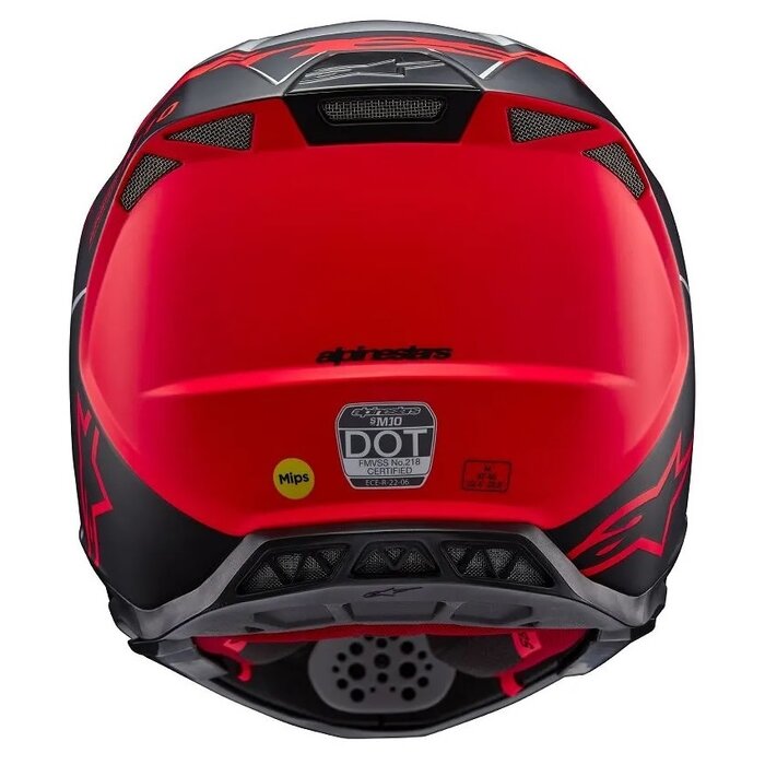 Alpinestars SM10 Supertech Motocross Helm Flood ECE silber schwarz