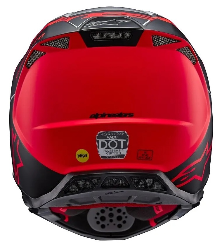 Alpinestars SM10 Supertech Motocross Helm Flood ECE silber schwarz