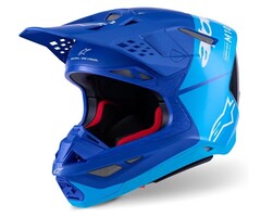 Alpinestars Supertech M10 Motocross Helm Flood ECE blau