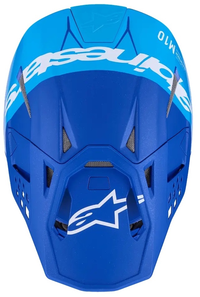 Alpinestars Supertech M10 Motocross Helm Flood ECE blau