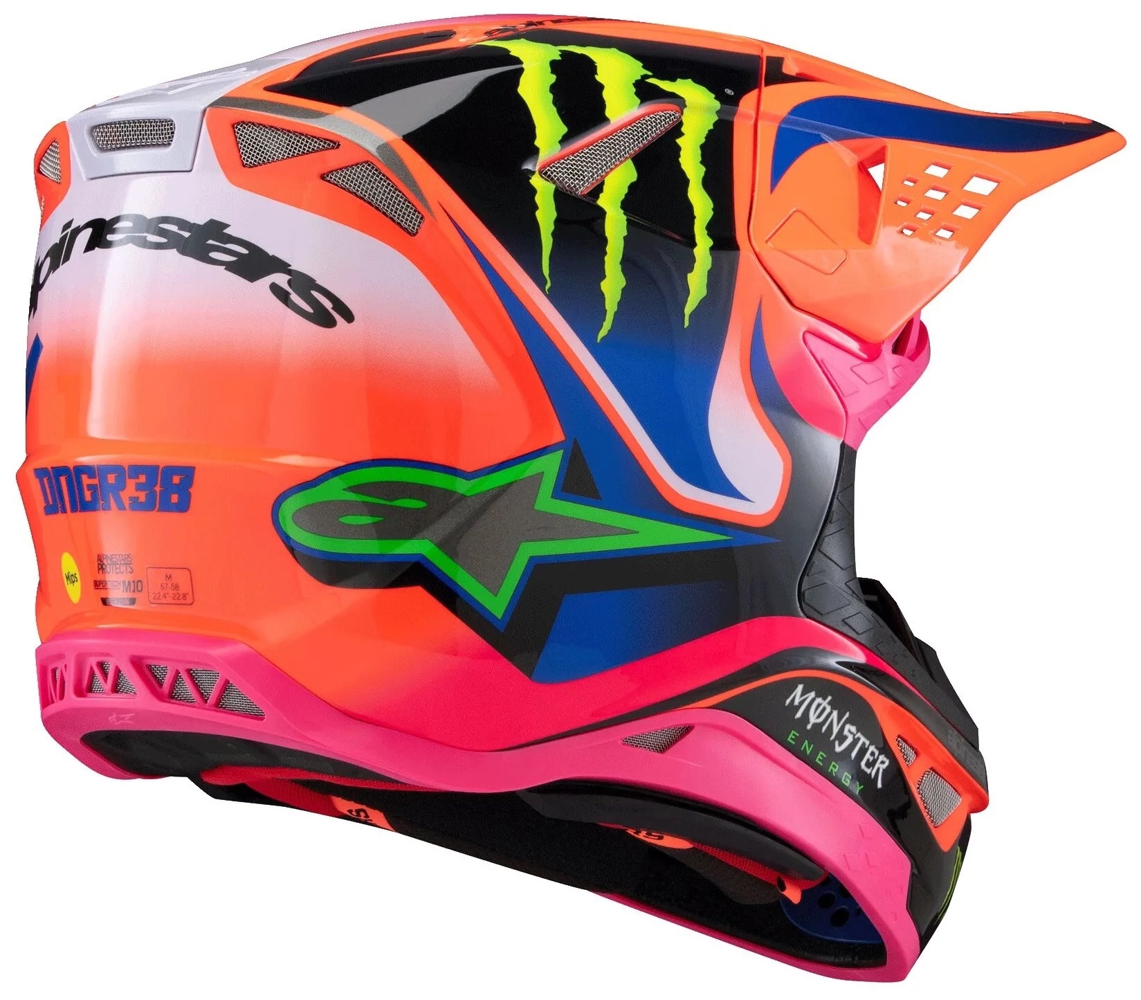 Alpinestars SM10 Supertech Motocross Helm Deegan Monster ECE06