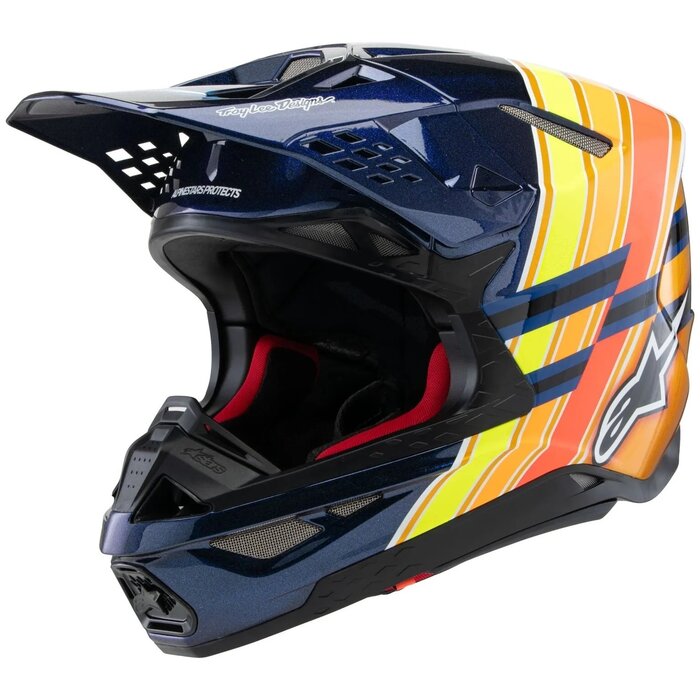 Alpinestars SM10 Supertech Motocross Helm TLD Edition 25 ECE06 blau orange
