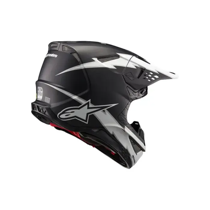 Alpinestars SM10 Supertech Motocross Helm Ampress ECE schwarz weiß matt