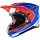 SM10 Supertech Motocross Helm Aeon ECE hellrot blau glänzend