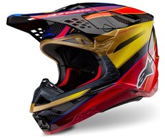 Alpinestars Supertech M10 Motocross Helm Era ECE gold gelb rot