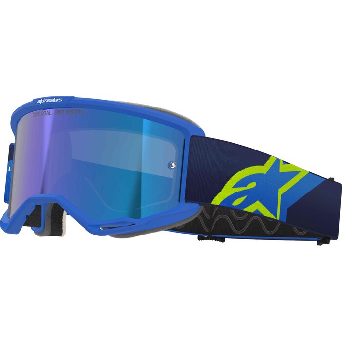 Alpinestars Vision 5 Corp - MX Morocross Brille blau neongelb