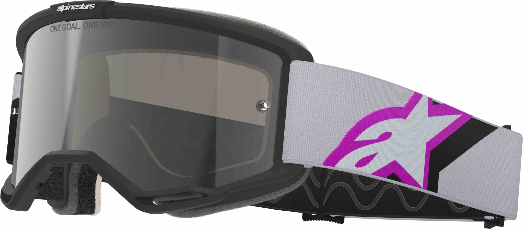 Alpinestars Vision 5 Corp - MX Morocross Brille grau pink