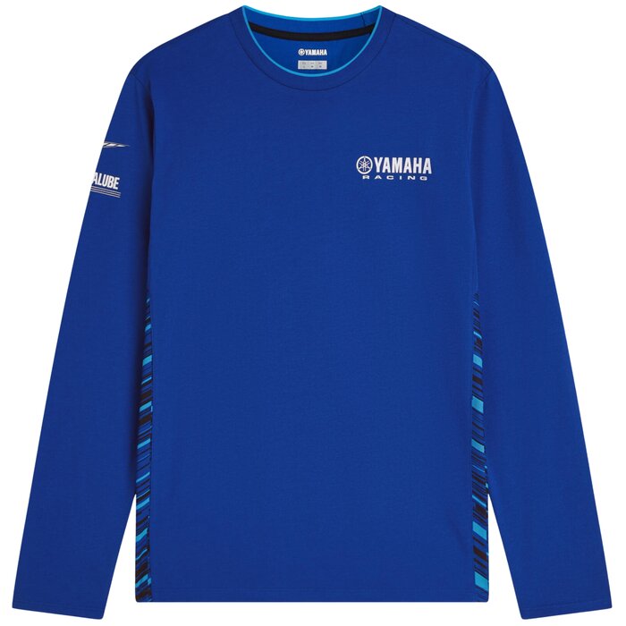 Yamaha Paddock Blue Team Langarm T-Shirt für Herren