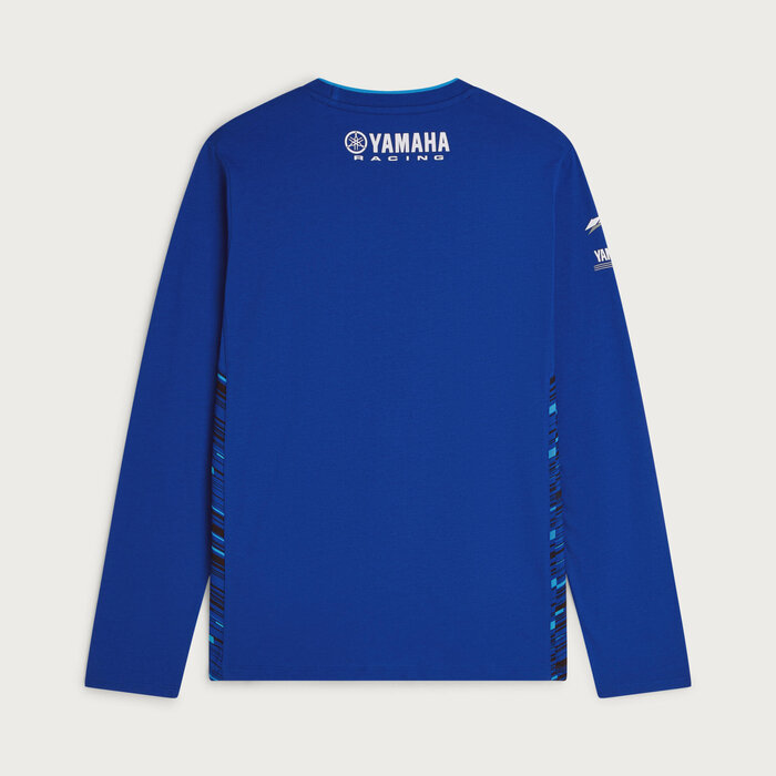 Yamaha Paddock Blue Team Langarm T-Shirt für Herren