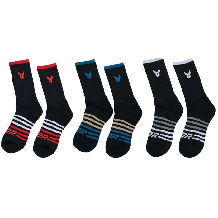 Thor Crew Socken 3er Pack schwarz