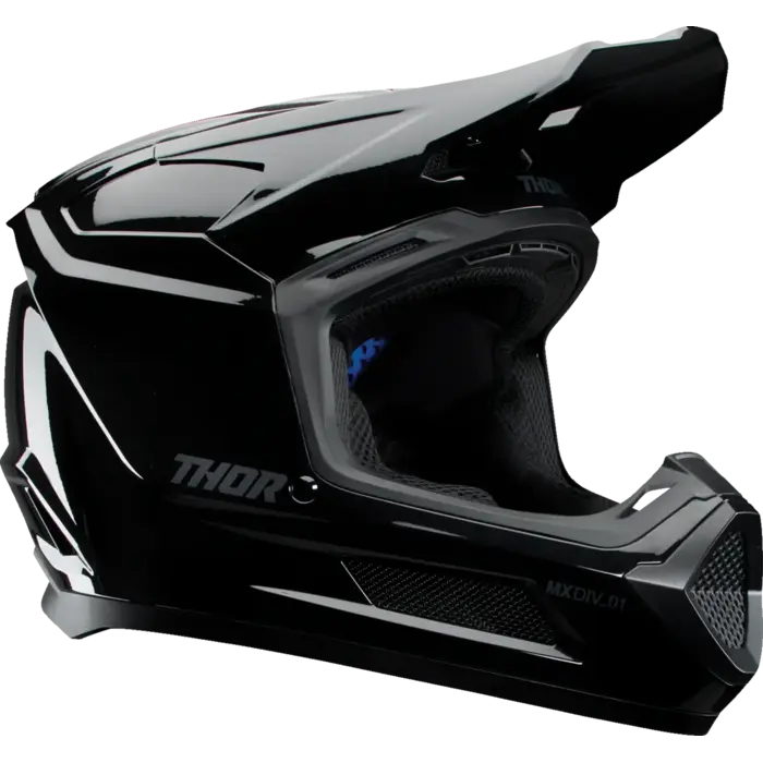 Thor Kinderhelm Fleet Blackout schwarz - glänzend