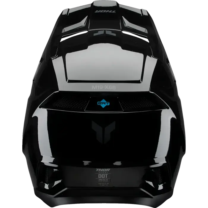 Thor Kinderhelm Fleet Blackout schwarz - glänzend