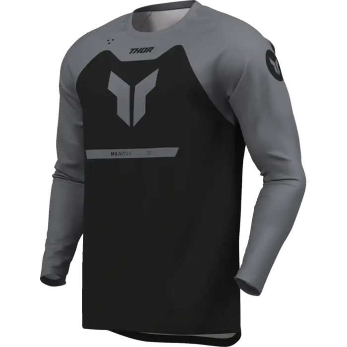 Thor Kinder Ridemode Menace Jersey schwarz grau