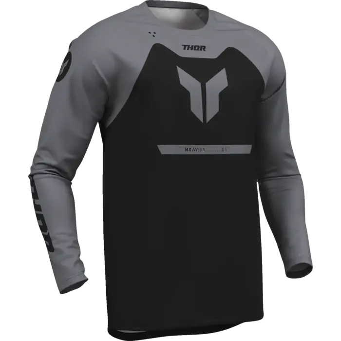 Thor Kinder Ridemode Menace Jersey schwarz grau