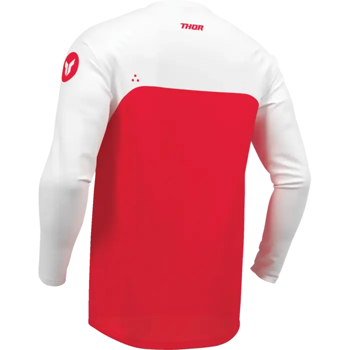 Thor Kinder Ridemode Menace Jersey weiss rot