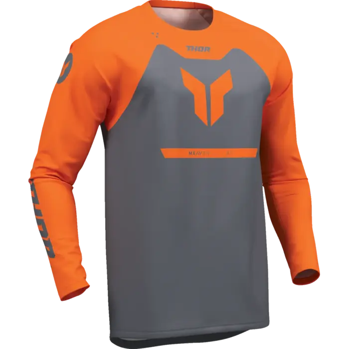 Thor Kinder Ridemode Menace Jersey grau orange