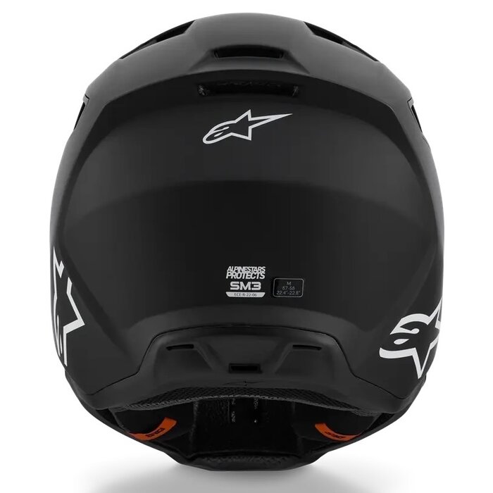 Alpinestars SM3 Motocross Helm Solid schwarz matt
