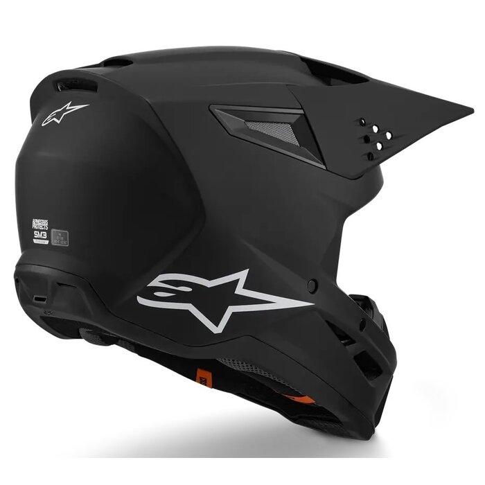 Alpinestars SM3 Motocross Helm Solid schwarz matt