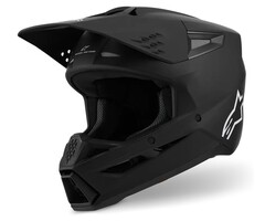 Alpinestars SM3 Motocross Helm Solid schwarz matt