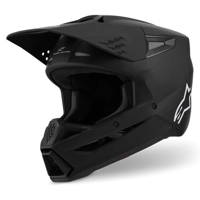 Alpinestars SM3 Motocross Helm Solid schwarz matt