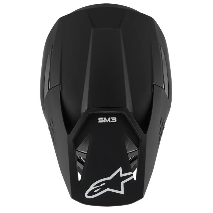 Alpinestars SM3 Motocross Helm Solid schwarz matt