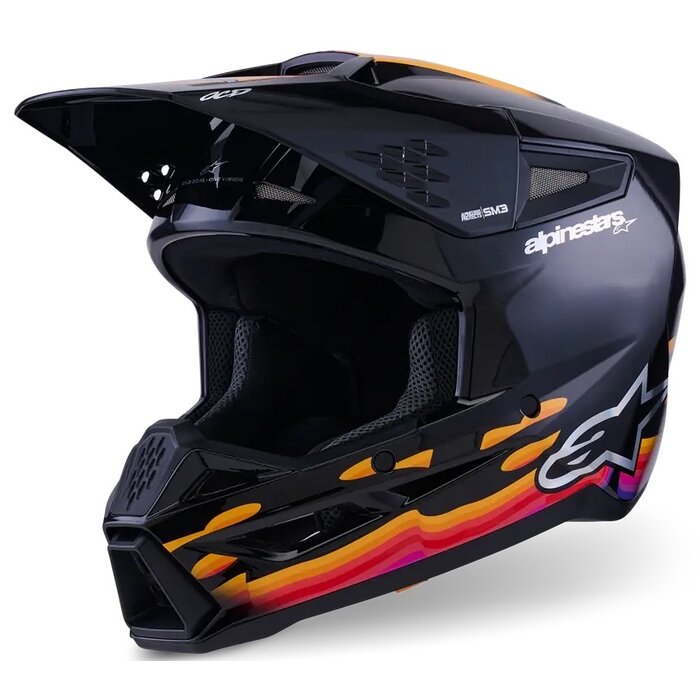 Alpinestars SM3 Motocross Helm Force schwarz