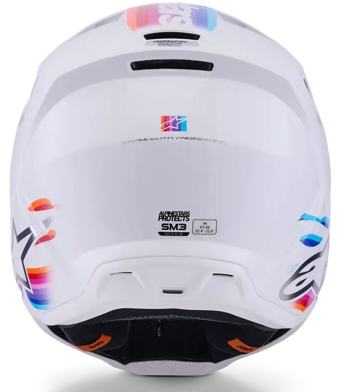Alpinestars SM3 Motocross Helm Force weiss
