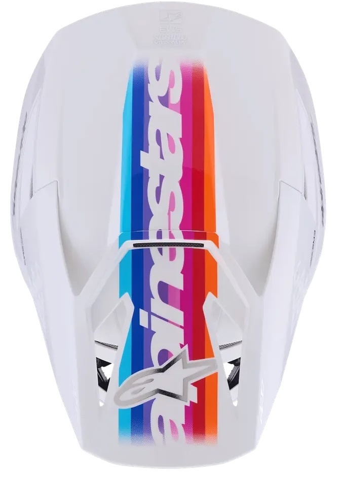 Alpinestars SM3 Motocross Helm Force weiss