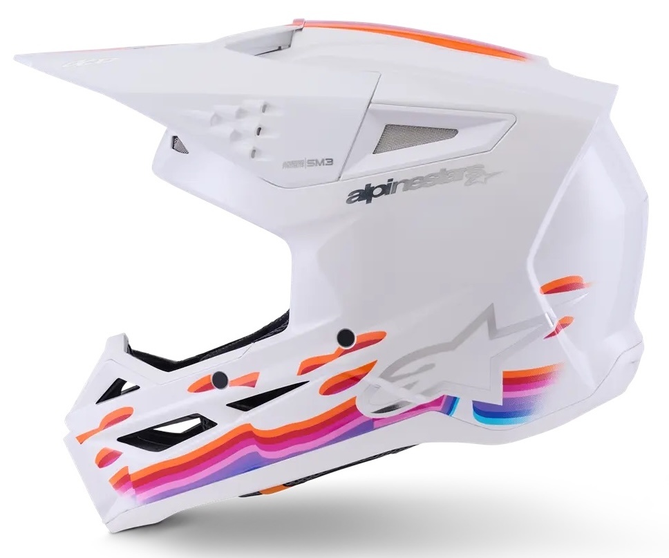 Alpinestars SM3 Motocross Helm Force weiss