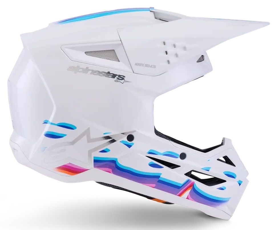 Alpinestars SM3 Motocross Helm Force weiss