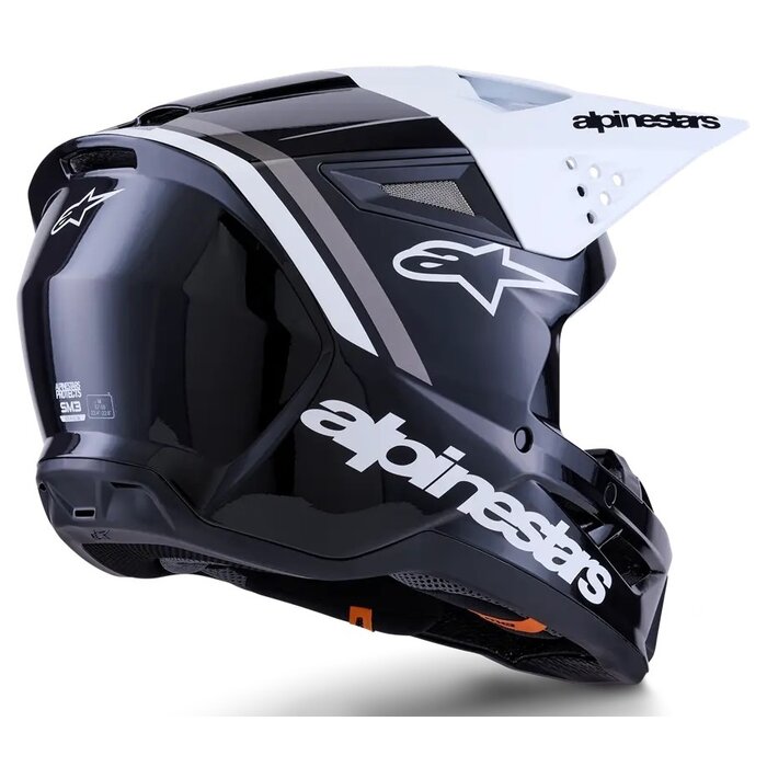 Alpinestars SM3 Motocross Helm Radium - schwarz weiss