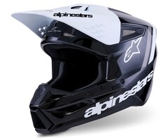 Alpinestars SM3 Motocross Helm Radium - schwarz weiss