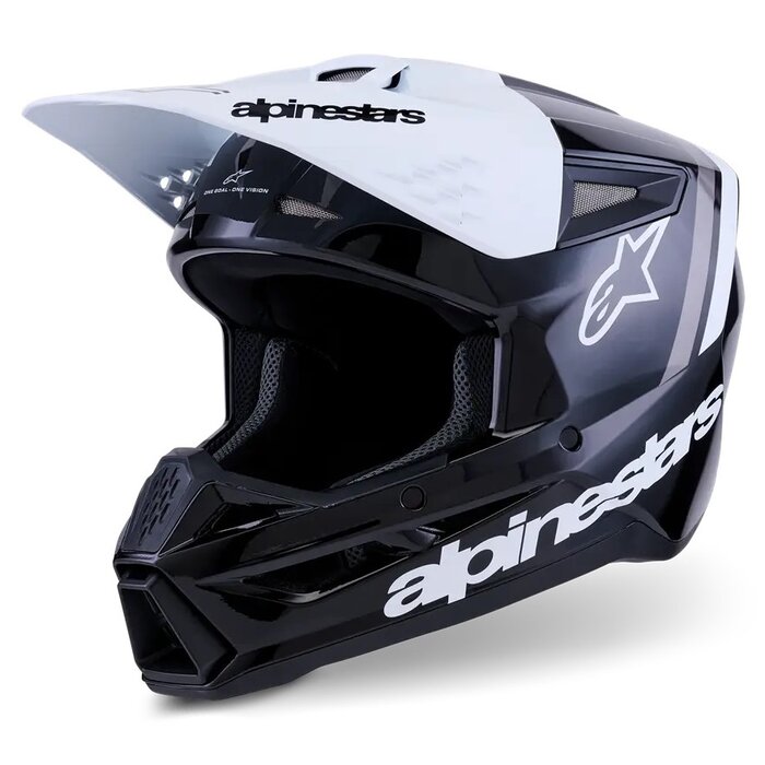 Alpinestars SM3 Motocross Helm Radium - schwarz weiss