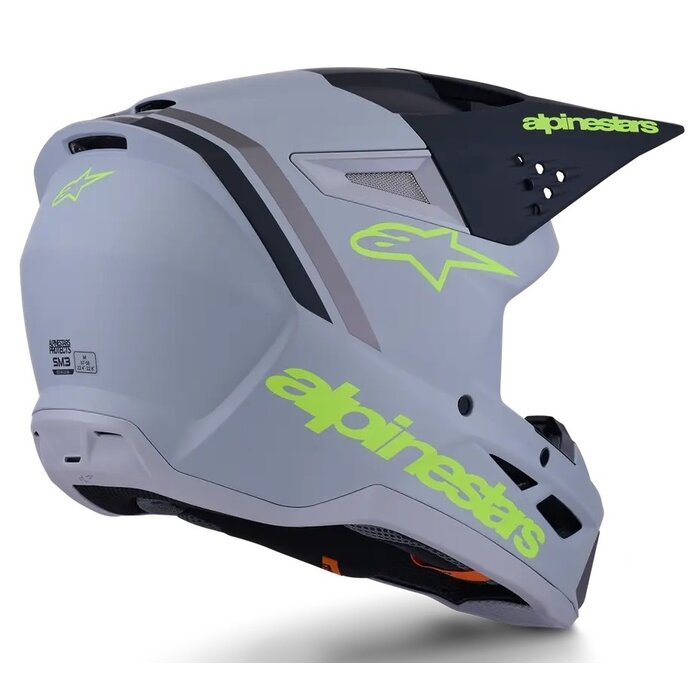 Alpinestars SM3 Motocross Helm Radium - schwarz grau