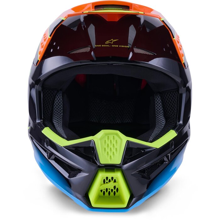 Alpinestars SM3 Motocross Helm Fray schwarz orange gelb