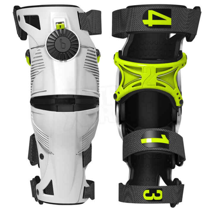 Mobius Knee Brace X8 Paar weiß-gelb