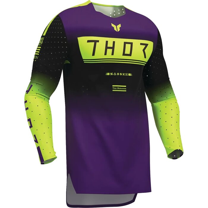 Thor Jersey Sportmode Geo Schwarz Lila