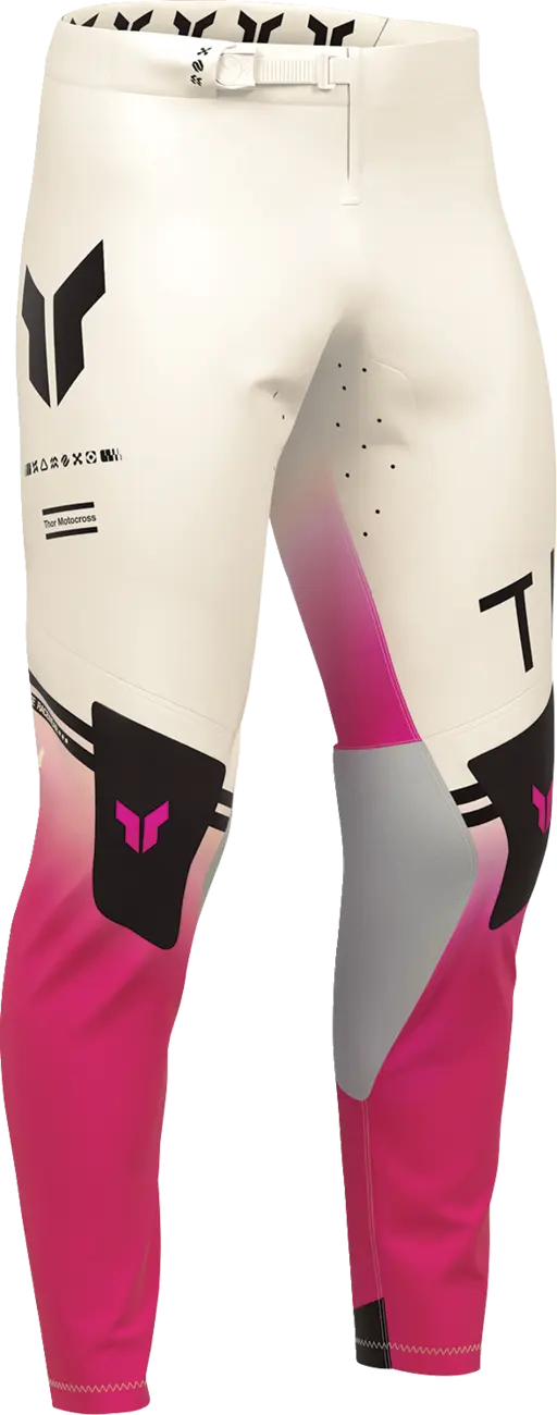 Thor Hose Sportmode Geo Vintage White Pink Hellgrau Schwarz