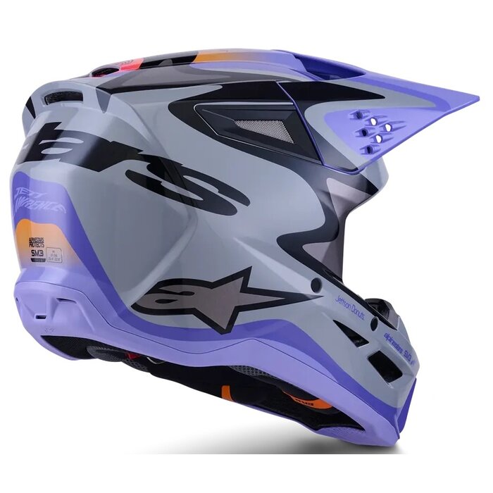 Alpinestars SM3 Kinder Helm Jettson violett