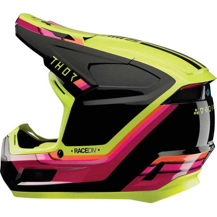 Thor Kinderhelm Fleet Defy schwarz pink gelb