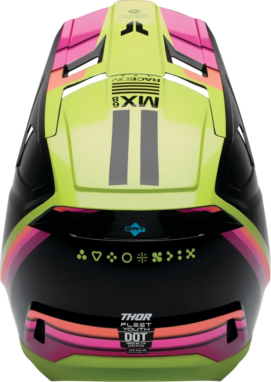 Thor Kinderhelm Fleet Defy schwarz pink gelb