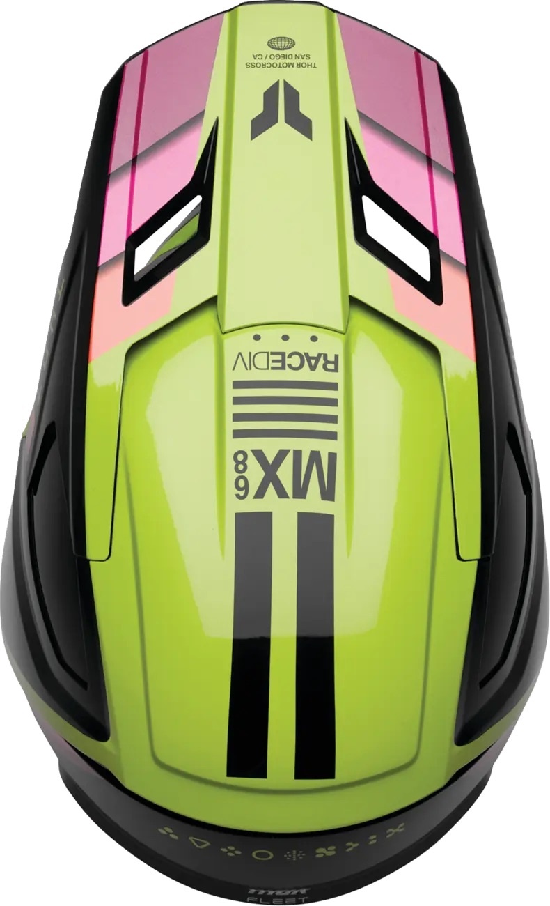 Thor Kinderhelm Fleet Defy schwarz pink gelb
