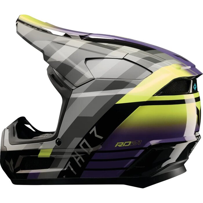 Thor Kinderhelm Fleet Camber schwarz grau violett