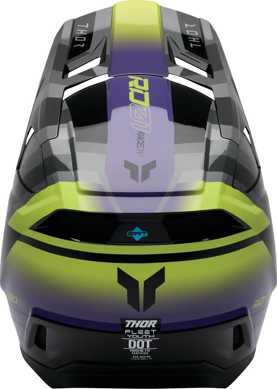 Thor Kinderhelm Fleet Camber schwarz grau violett