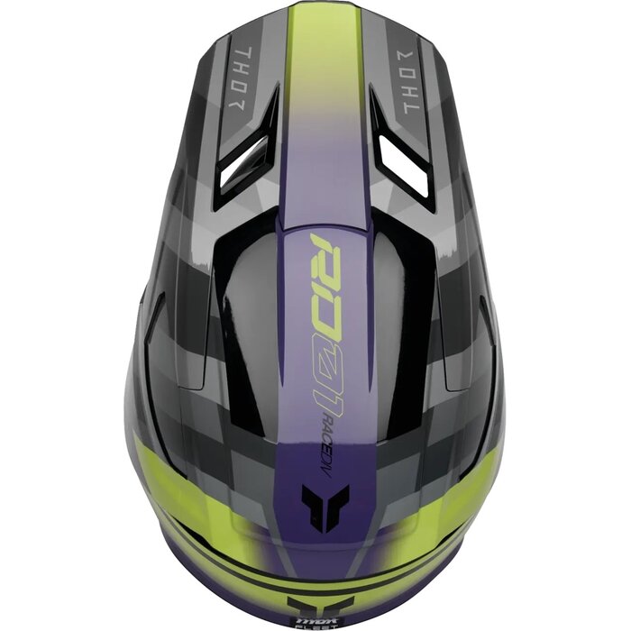 Thor Kinderhelm Fleet Camber schwarz grau violett